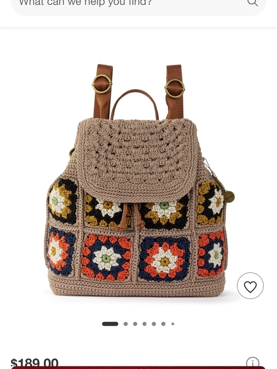 The Sak Handbags - The Sak, Sayulita Crochet Flap Backpack Sand Neutral Patch, Medium